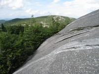 Hill Climb  This is the actual angle of the rock I am scrambling over to get to the top of Mt. Cardigan. : Trail Runs