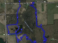 2016-09-28 LeFurge Nature Preserve 47  The route I ran with locations of pictures taken.