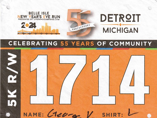 The 2024 Bell Isle 5K *#17 overall, but #14 live race.
