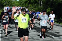 Race Photo  At the eight mile mark still going okay. Then the magical properties of the camera stole my running powers and the times began to fade fast. : Fitness, Races, Running, Half Marathon