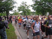 Race Photo  The Dexter to Ann Arbor Half Marathon run on June 6, 2010. A very hot and muggy day for a race. Delayed so they could clear a fallen tree from the storms off the course. : Fitness, Half Marathon, Race, Running