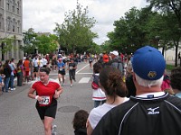 Race Photo  Wayyyyyy off down the street I am creeping up on the finish line. : Fitness, Half Marathon, Race, Running