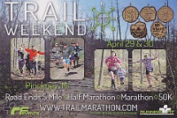 The Trail Weekend series of races. I normally run the 5 Mile race on Sunday. A great dirt run in the hills of Pinckney Recreation Area! The Trail Weekend series of races. I normally run the 5 Mile race on Sunday. A great dirt run in the hills of Pinckney Recreation Area!