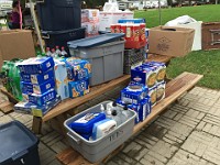 2016-09-10 Woodstock 5K It takes a lot of munchies to keep the 100 Mile (and other) runners nourished!