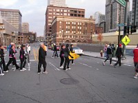 Race Photo The 2009 Detroit Turkey trot 10K was run on November 29, 2009. A chilly and blustery day. Lots of costumes and racers though, 12400 strong!