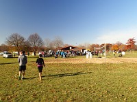 Race Photo - 10K 2013 Hudson Mills Turkey Trot The 2013 Hudson Mills Turkey Trot 10K. Cool and blustery.