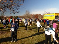 Race Photo - 10K 2013 Hudson Mills Turkey Trot The 2013 Hudson Mills Turkey Trot 10K. Cool and blustery.