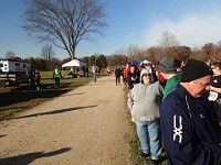 Race Photo - 10K 2013 Hudson Mills Turkey Trot The 2013 Hudson Mills Turkey Trot 10K. Cool and blustery.