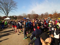 Race Photo - 10K 2013 Hudson Mills Turkey Trot The 2013 Hudson Mills Turkey Trot 10K. Cool and blustery.
