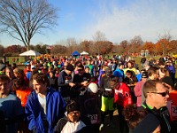 Race Photo - 10K 2013 Hudson Mills Turkey Trot The 2013 Hudson Mills Turkey Trot 10K. Cool and blustery.