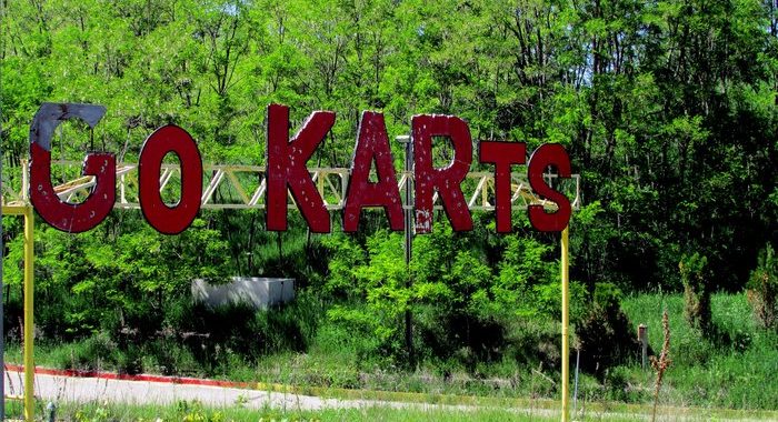 Irish Hills Michigan abandoned Go-Kart Track.