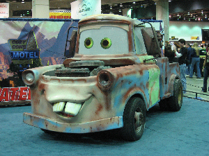 Tow Mater from the movie Cars.