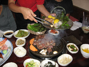 A selection of Korean delicacies.
