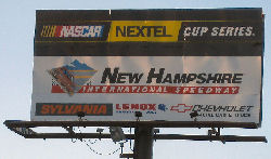 The NASCAR short track in New Hampshire = Loudon AKA Laconia